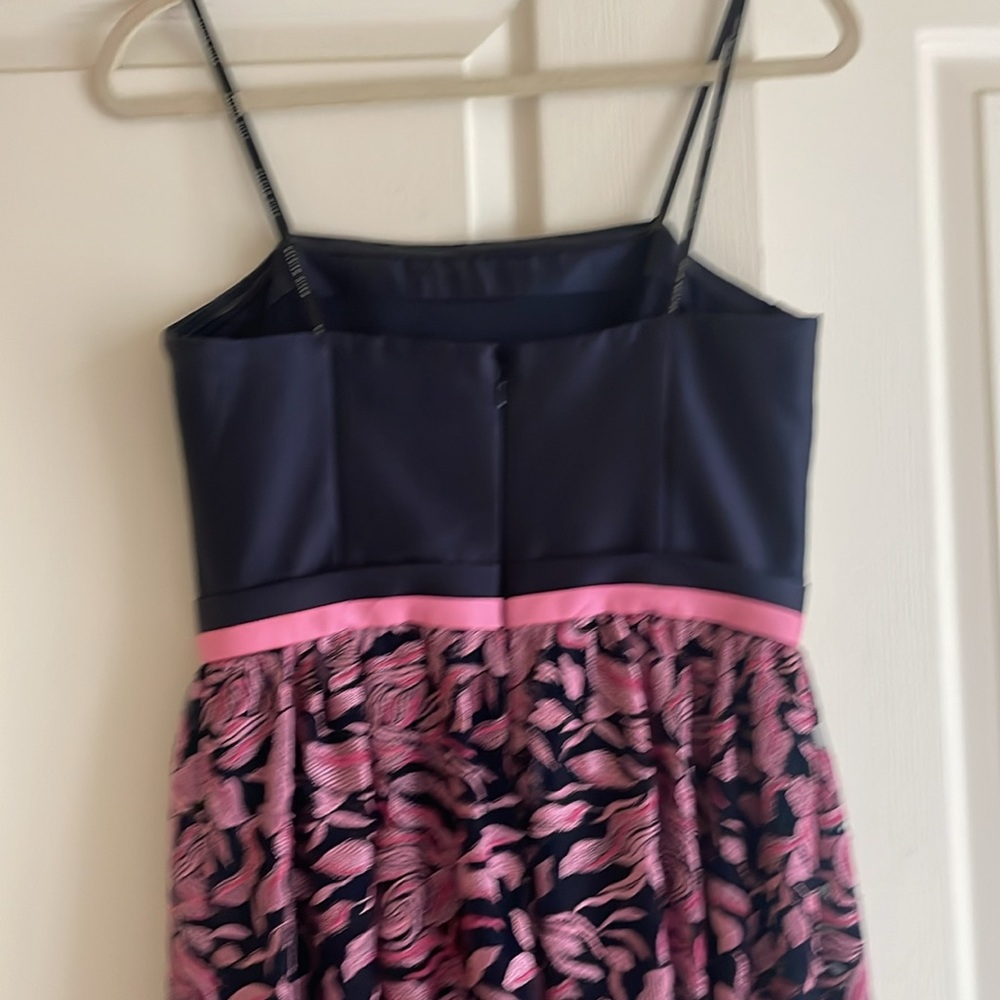 David Meister Strapless Flower Dress Size 6 - Picture 4 of 6